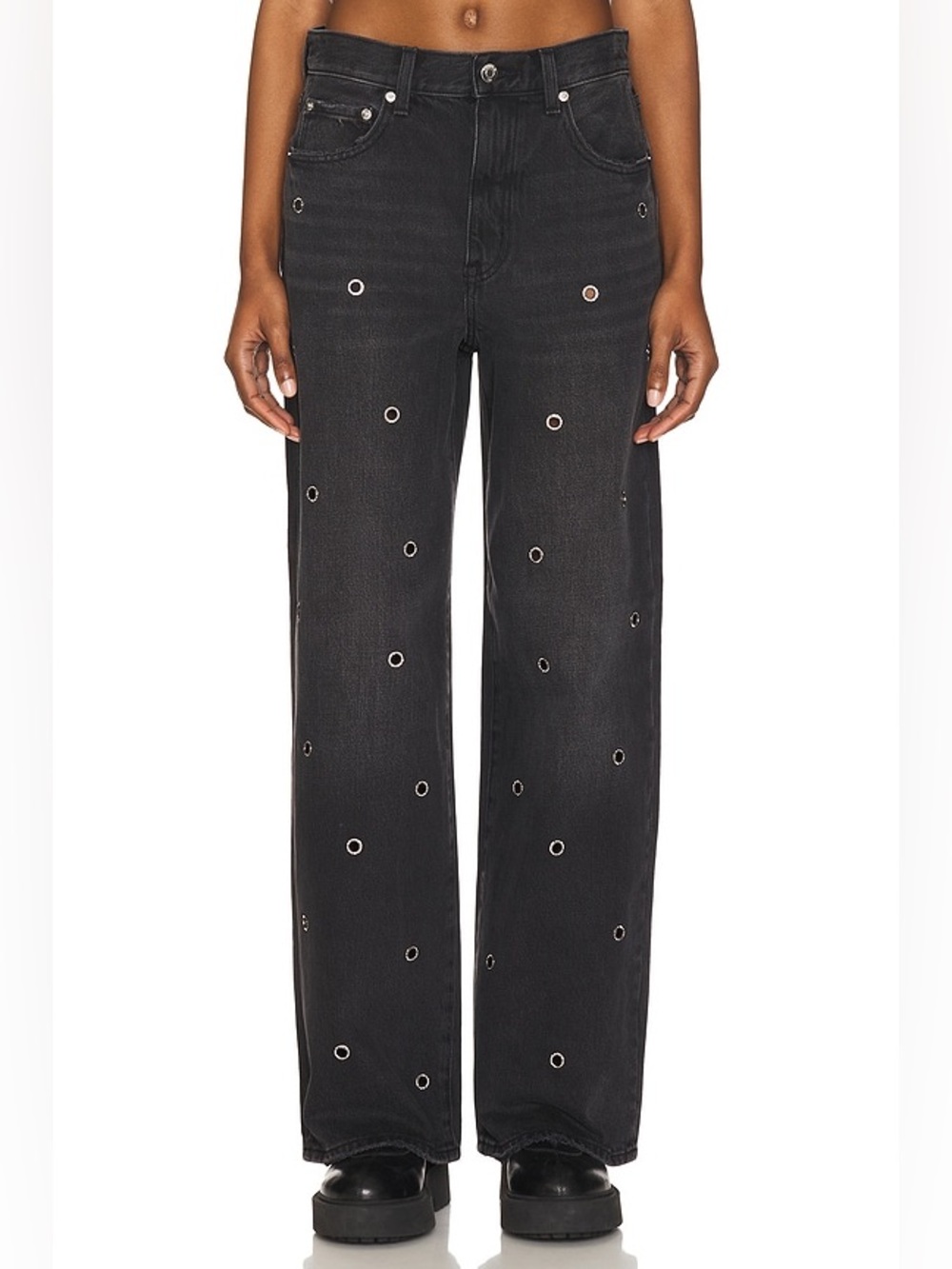 PISTOLA Hendrix High Rise Wide Leg Jeans in Glamour NWT